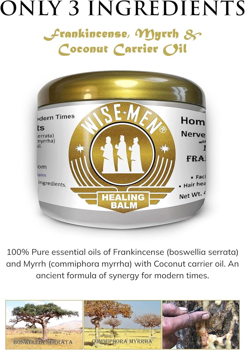 Wise Men Healing Balm with Myrrh and Frankincense Essential Oils for Soothing Nerve Relief Massage - Image 5